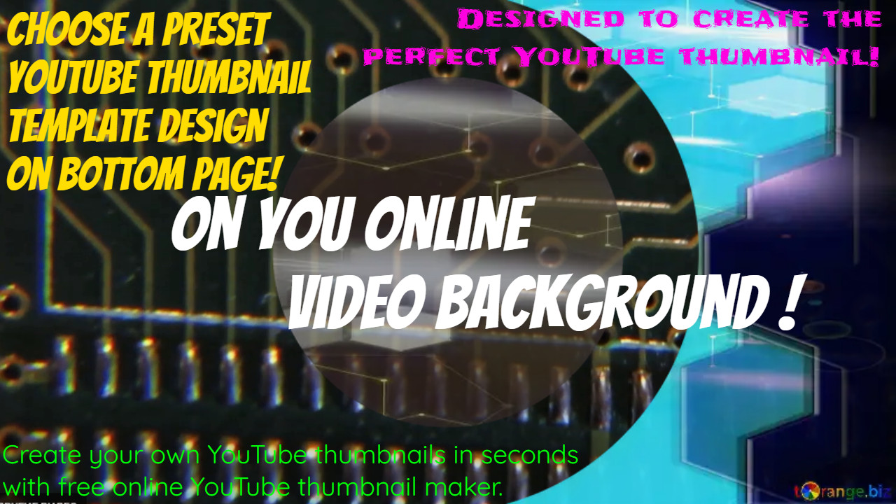 Designed to create the perfect YouTube thumbnail!