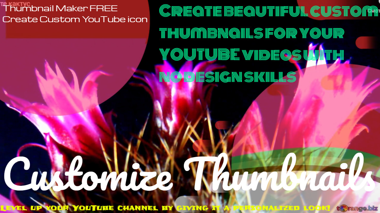 Create beautiful custom thumbnails YOUTUBE videos no skills design needs!